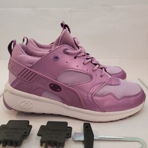 Heelys Force Skate Shoes Women 7 Purple Metallic HE100573 Roller Sneakers